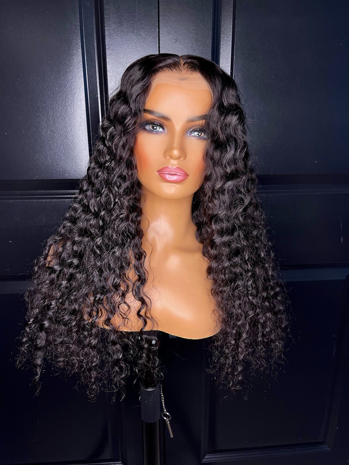 Deepcurly fully customized glueless wig