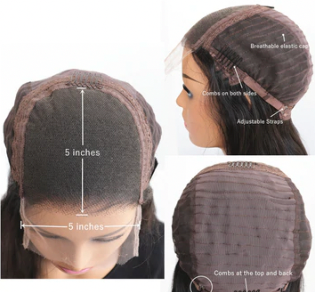 5x5 Transparent Closure Wig