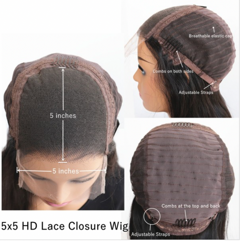 5x5 HD Closure Wig